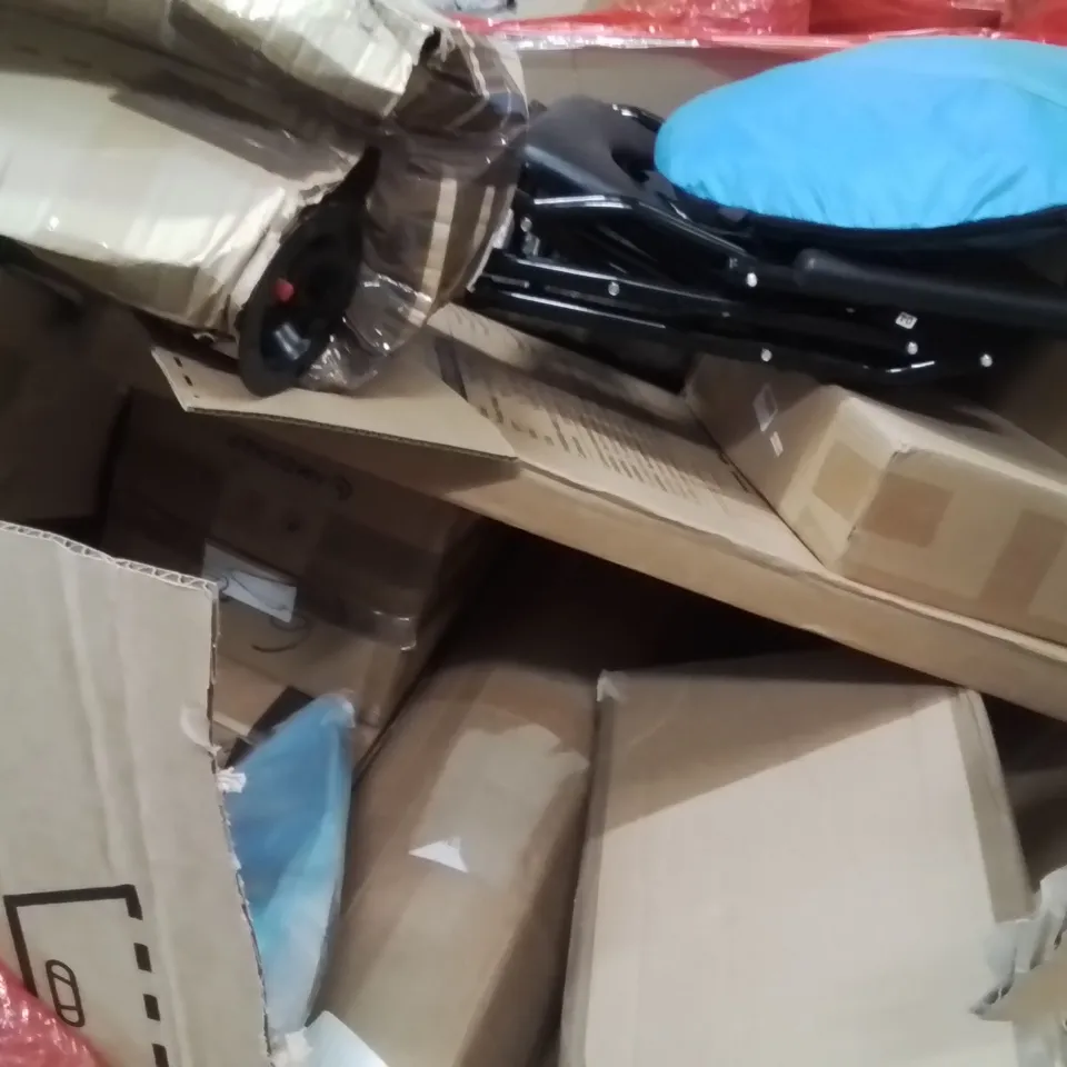 PALLET OF ASSORTED HOUSEHOLD GOODS AND PRODUCTS TO INCLUDE;AIR FRYER,18 PEICE TOOL SET,WORLD CANVAS