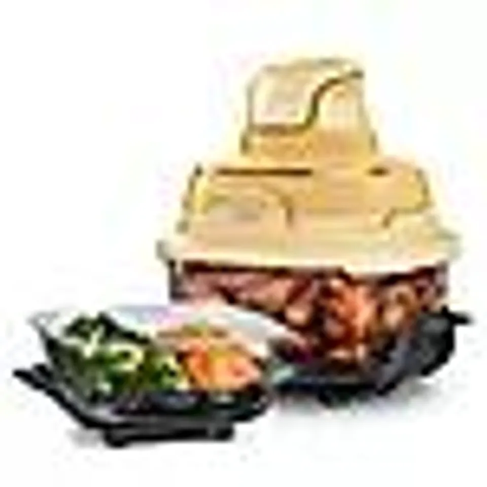 BOXED NINJA CRISPI 4 IN 1 PORTABLE GLASS AIR FRYER YELLOW