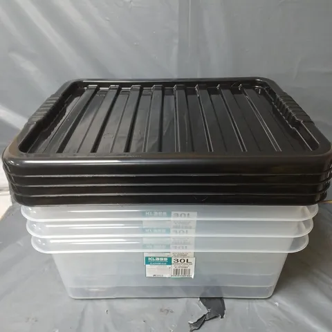 4 KLASS 30L UNDERBED STORAGE BOXES