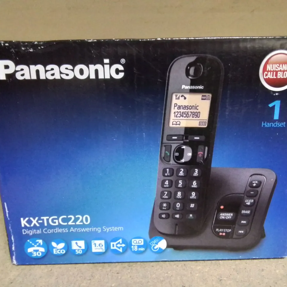 LOT OF 12 BOXED PANASONIC KX-TGC220 DIGITAL CORDLESS PHONES