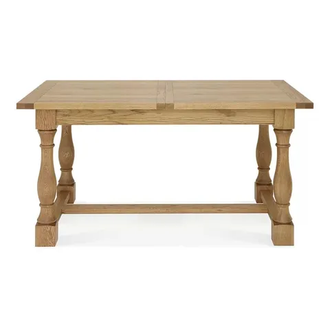 BOXED LEYLAND EXTENDABLE DINING TABLE - RUSTIC OAK (2 BOXES)