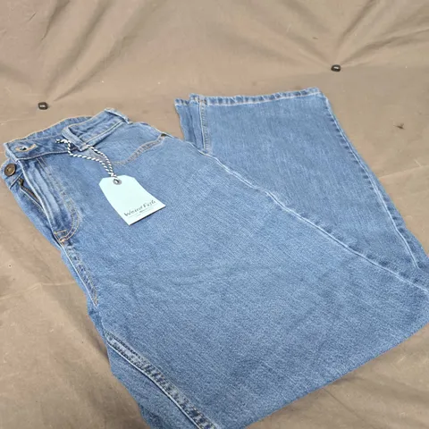 WEIRD FISH WIDE LEG DENIM JEANS SIZE 14