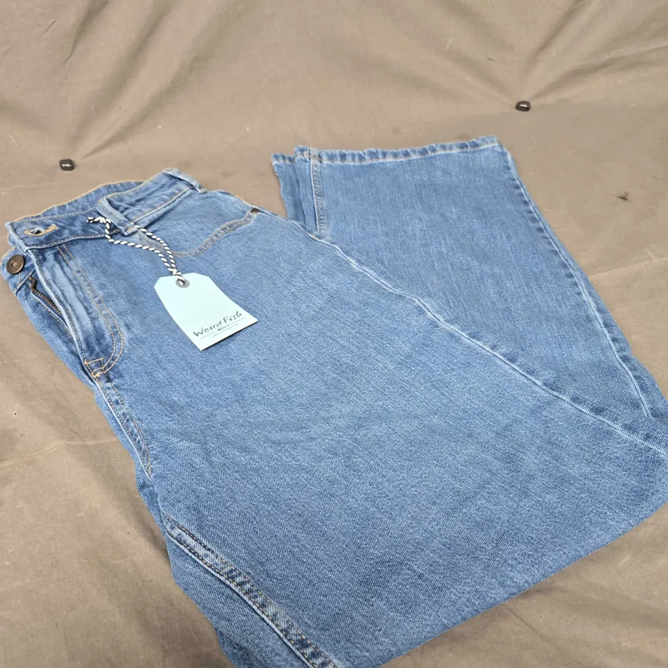 WEIRD FISH WIDE LEG DENIM JEANS SIZE 14
