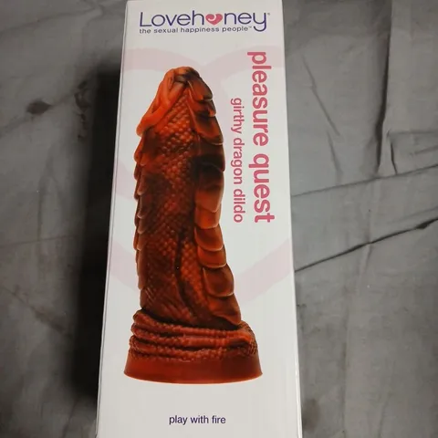 LOVEHONEY PLEASURE QUEST GIRTHY DRAGON DILDO