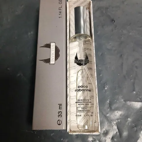 BOXED PACO RABANNE INVICTUS 33ML