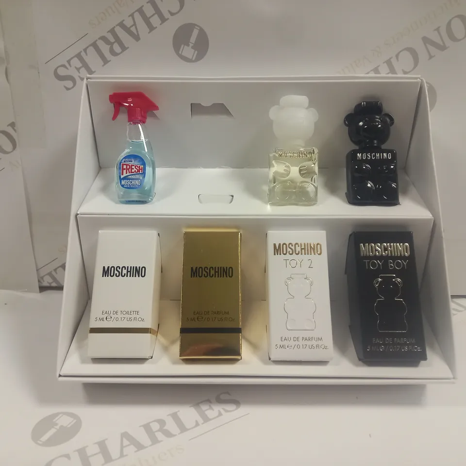 BOXED MOSCHINO MINIATURE COLLECTION