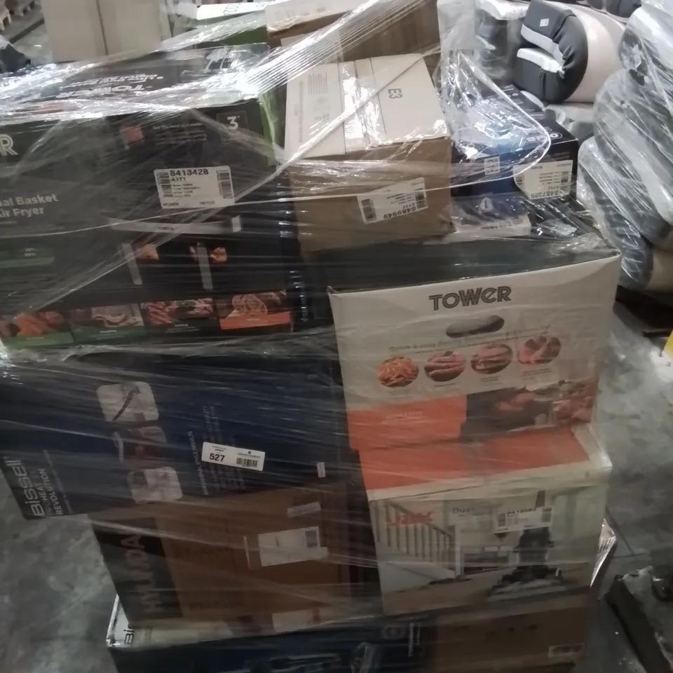 PALLET OF APPROXIMATELY 27 UNPROCESSED RAW RETURN HOUSEHOLD AND ELECTRICAL GOODS TO INCLUDE;