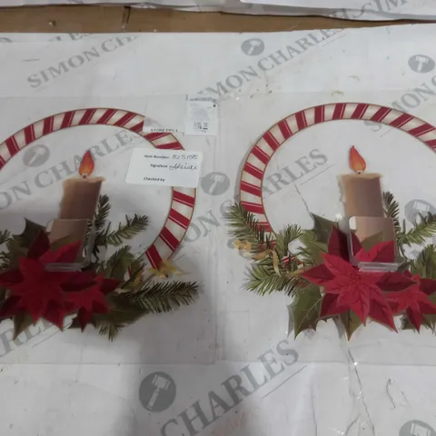 SANTA EXPRESS SET OF TWO WINDOW CANDLES