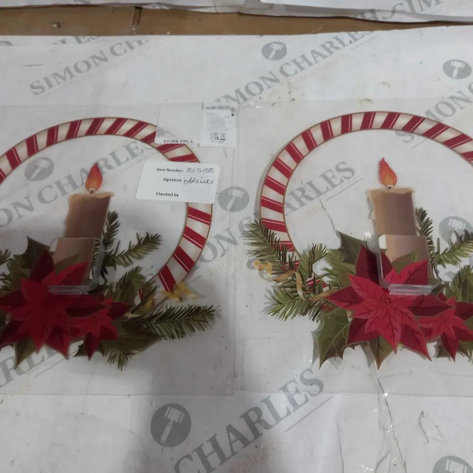 SANTA EXPRESS SET OF TWO WINDOW CANDLES