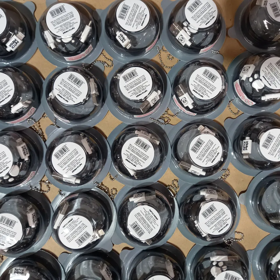BOX OF APPROXIMATELY 200 PATCH PANDA USB CABLES IN BLACK