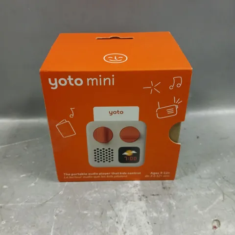 BOXED YOTO MINI PORTABLE AUDIO PLAYER 