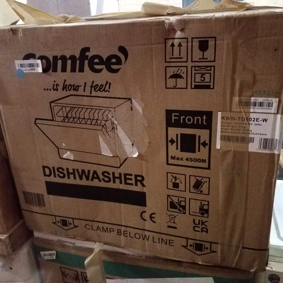 BOXED COMFEE DISHWASHER TD602E-W FREESTANDING DISHWASHER