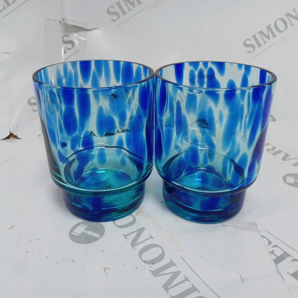 BOX OF TWO &K TORTOISE GLASSES BLUE