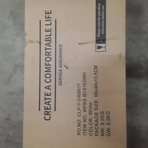 BOXED CORNER SHELVING UNIT WHITE