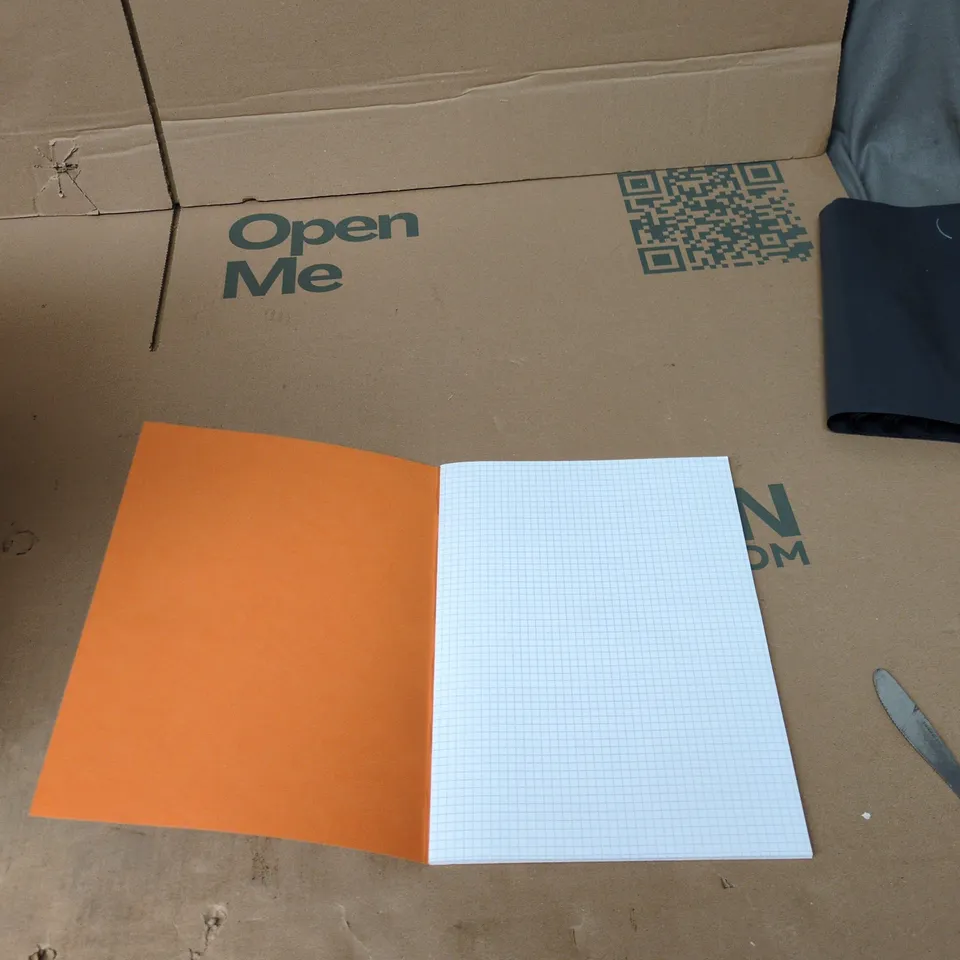 BRAND NEW BOX OF 50 SQUARED ORANGE MATHS WRITING BOOKS 