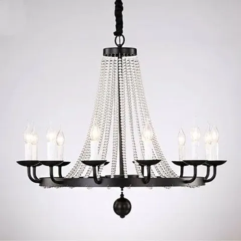 BOXED TACKETT 12-LIGHT CANDLE STYLE CHANDELIER (1 BOX)