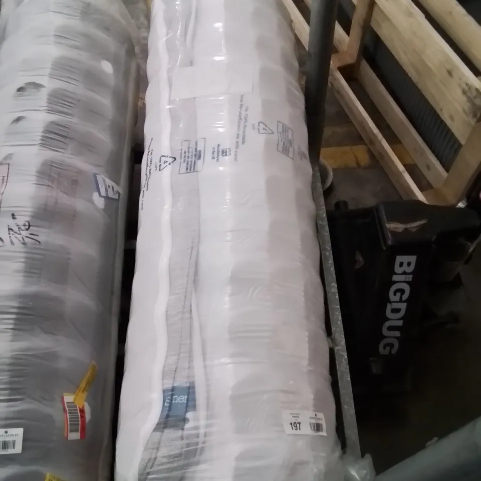 QUALITY BAGGED ADAMINE SERENITY COIL SPRING AND COMFORT FOAM HYBRID 4'6" MATTRESS