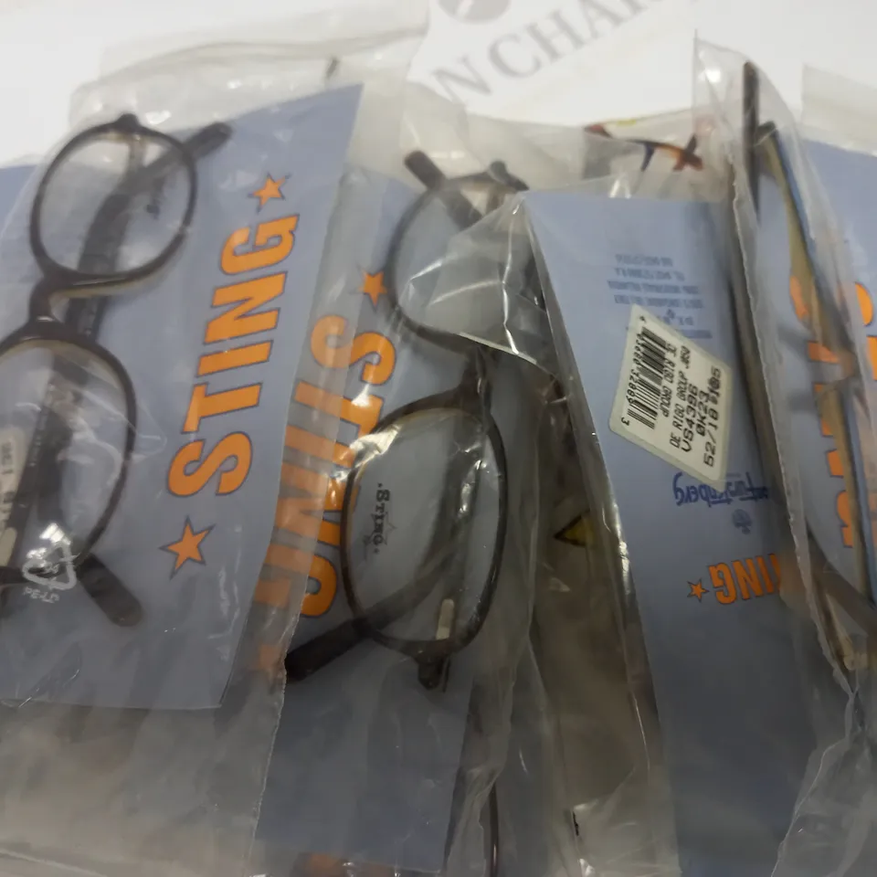 APPROXIMATELY 10 ASSORTED DE RIGO STING GLASSES TO INCLUDE MODELS 4396, 6010, 6156 ETC.