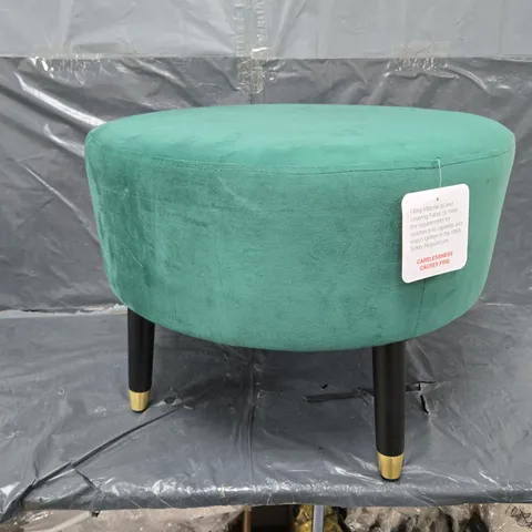 UNBRANDED FOOT STOOL IN GREEN - COLLECTION ONLY