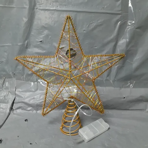 GOLD LIGHT UP TREE TOPPER