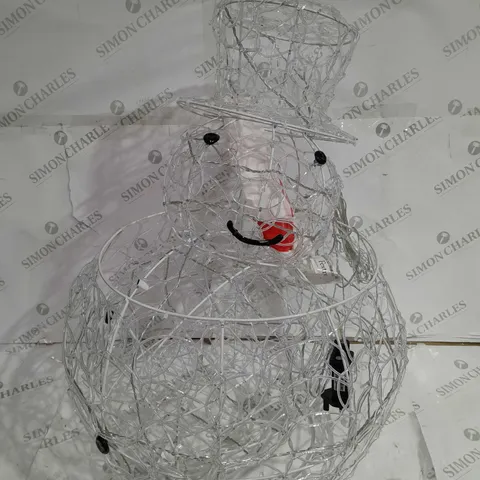 BOXED FESTIVE OUTDOOR AND INDOOR PRE-LIT LED LARGE DECORATION SNOWMAN