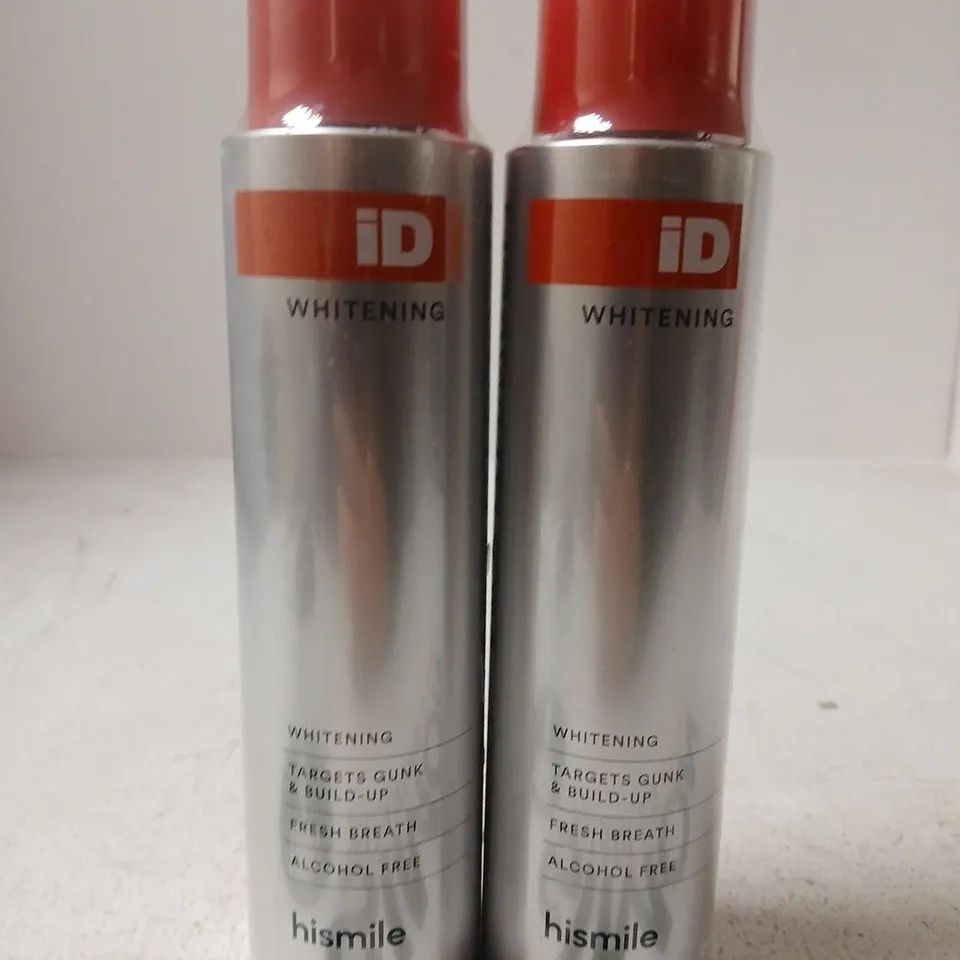 2 X 237ML SEALED HISMILE STAIN ID MOUTHWASH