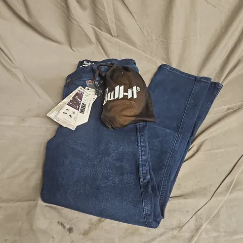 BULL-IT COVERT EVO STRAIGHT MOTORCYCLE JEANS IN BLUE SIZE W36 REGULAR LEG