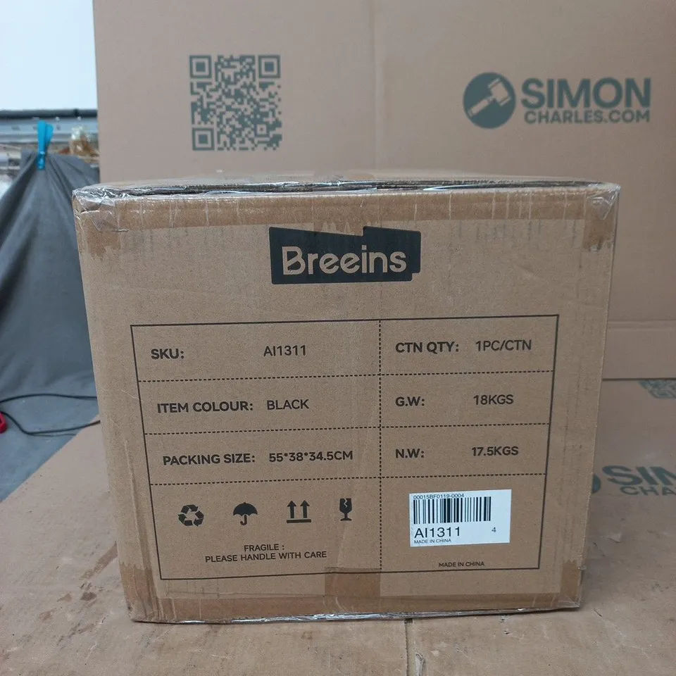 BREEINS SQUARE CHARCOAL BARBECUE GRILL – BLACK, AI1311