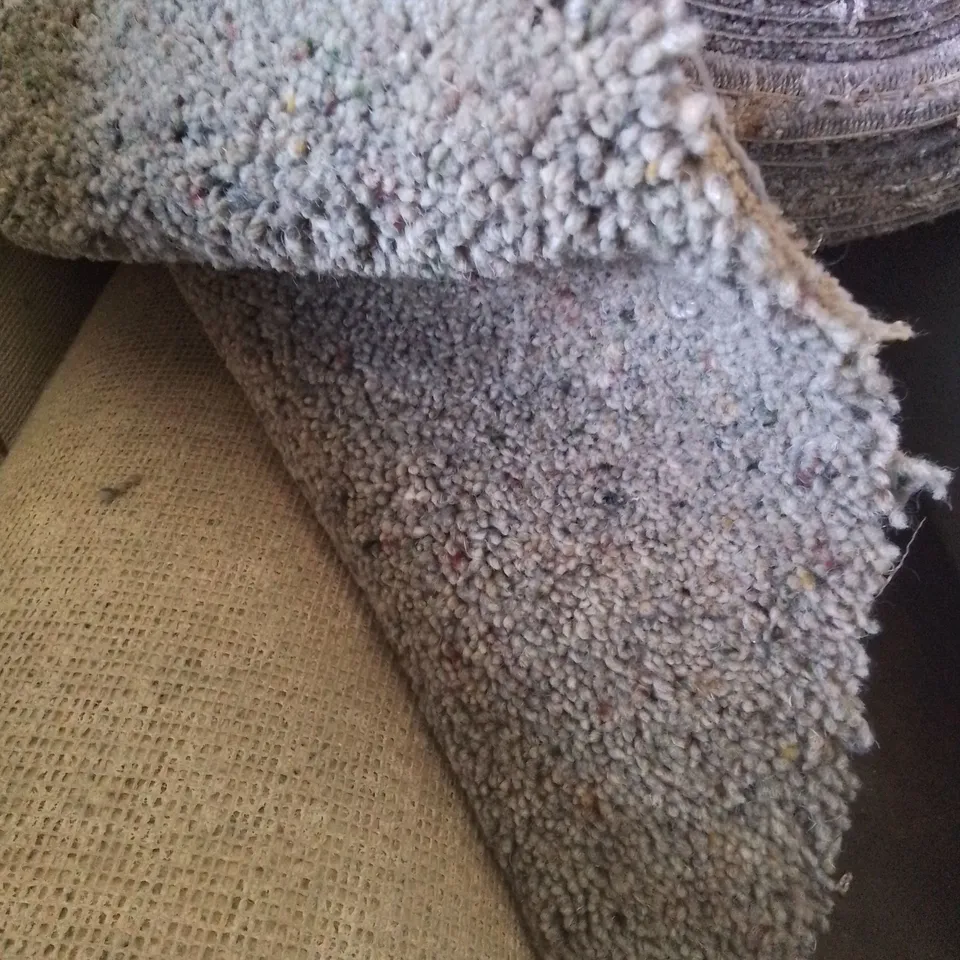 ROLL OF QUALITY STRATMORE BERBER DRYSTONE CARPET // SIZE: APPROXIMATELY 3.45 X 4M