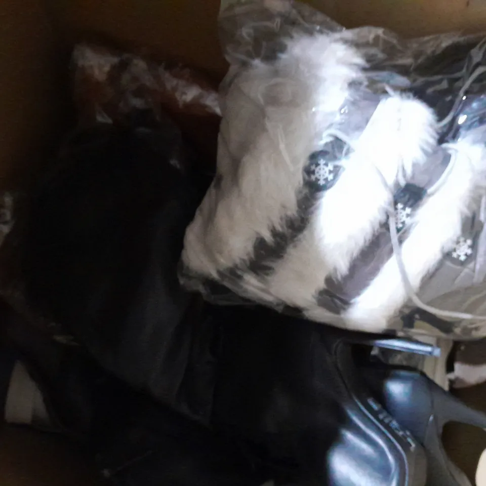 APPROXIMATELY 10 PAIRS OF ASSORTED WOMEN SHOES IN VARIOUS STYLES AND SIZES 
