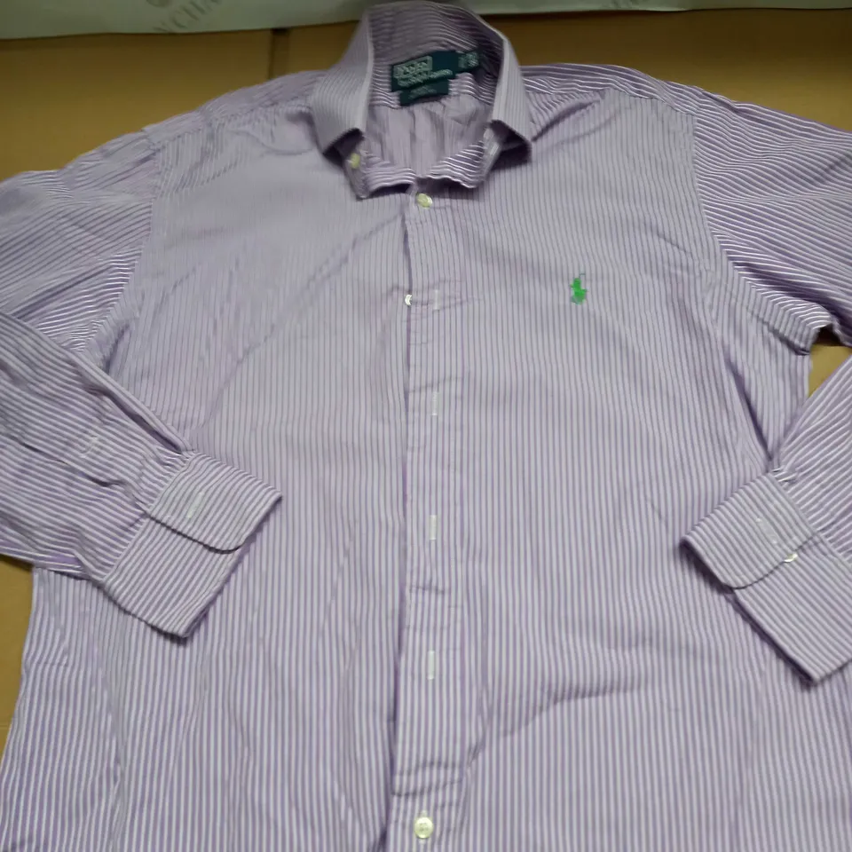 POLO RALPH LAUREN PIN STRIPPED SHIRT SIZE 39