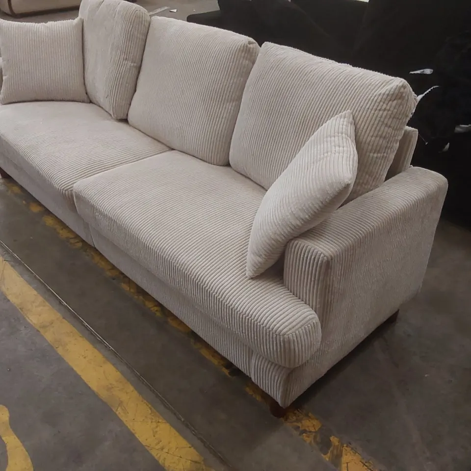 QUALITY DESIGNER CORDUROY 4 SEATER SOFA