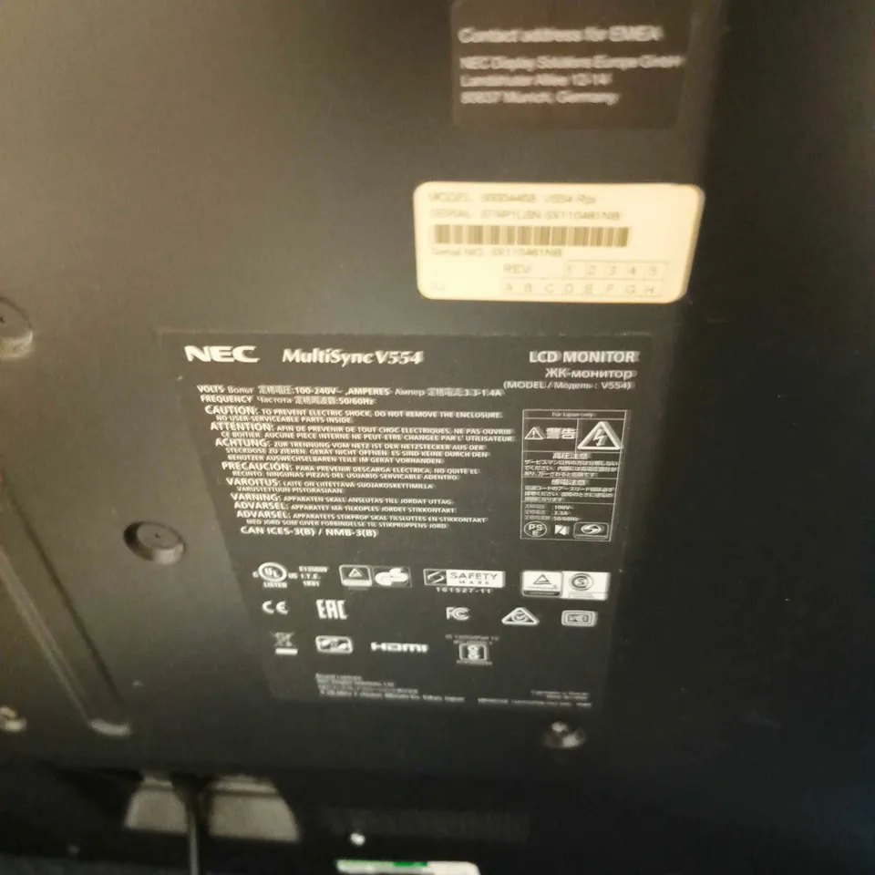 NEC MULTISYNC V554 LCD MONITOR