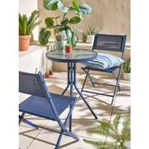 BOXED HAWAII 3 PIECE BISTRO SET - BLUE (1 BOX)