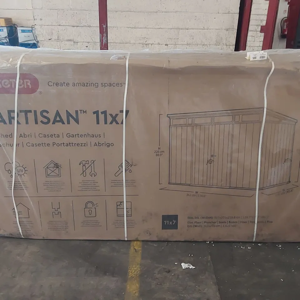 BOXED KETER ARTISAN 11 x 7' GARDEN SHED