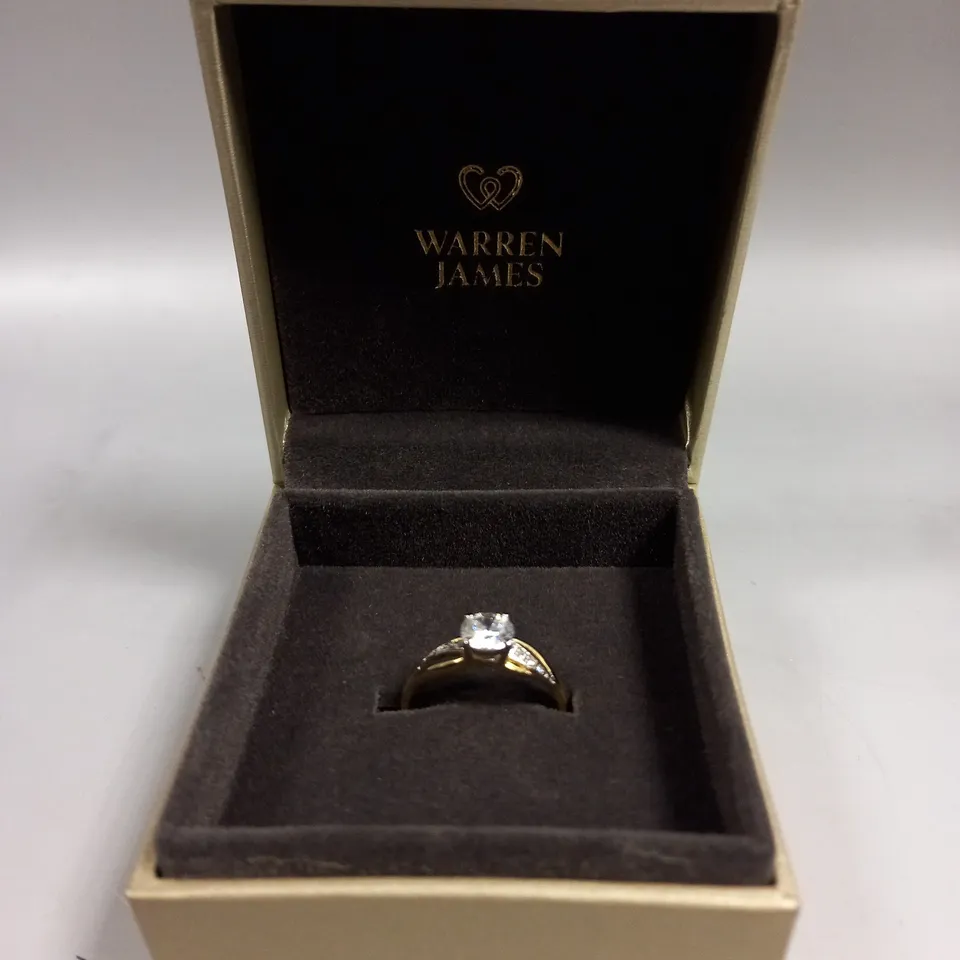 WARREN JAMES GOLD SOLITAIRE RING