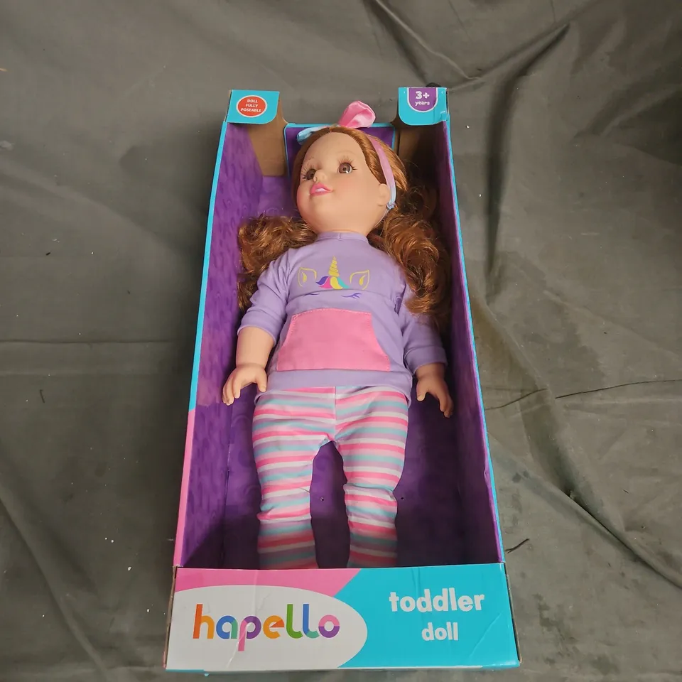 BOXED HAPELLO TODDLER DOLL