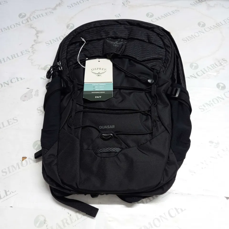 OSPREY QUASAR BLACK BACKPACK