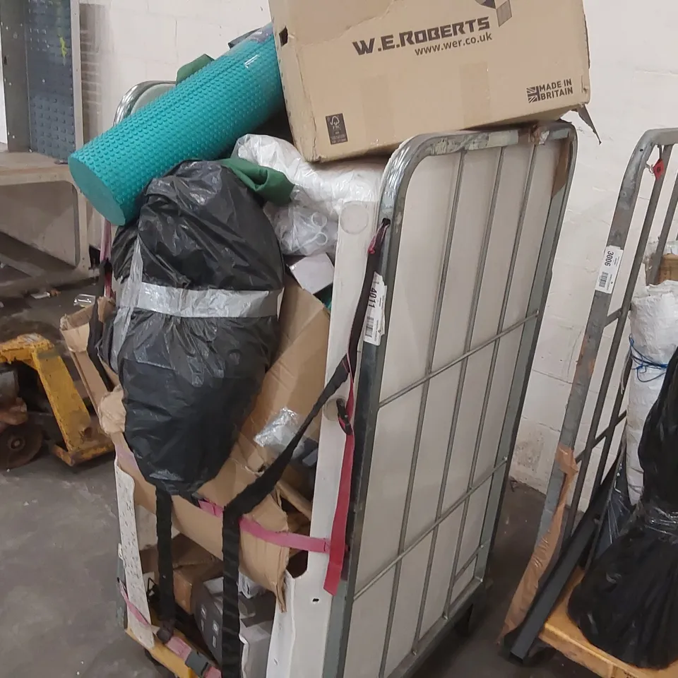 CAGE CONTAINING ASSORTED CONSUMER PRODUCTS // CAGE NOT INCLUDED 