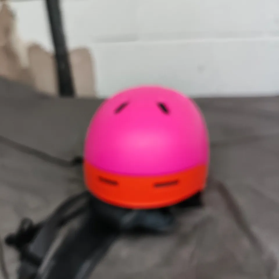 POC CYCLING HELMET – PINK WITH ORANGE TRIM