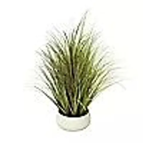 K BY KELLY HOPPEN INDOOR OUTDOOR PRE-LIT LOMANDRA GRASS W/CEMENT POT