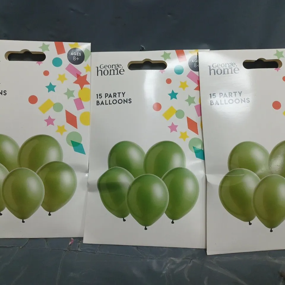 BOX OF APPROXIMATELY 80 PACKS OF PARTY BALLOONS