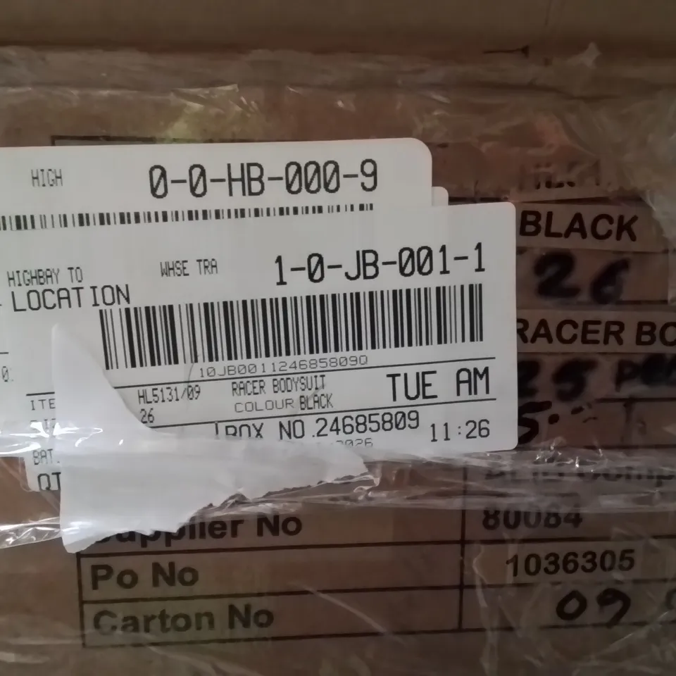 BOXED BRAND NEW APPROXIMATELY 25 SIMPLY BE RACER BODYSUIT BLZCK SIZE 26