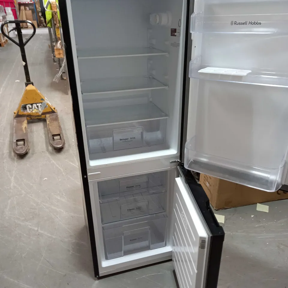RUSSELL HOBBS LOW FROST FRIDGE FREEZER, 113L FRIDGE, 61L FREEZER - BLACK (50CM WIDE, 145CM HIGH) COLLECTION ONLY