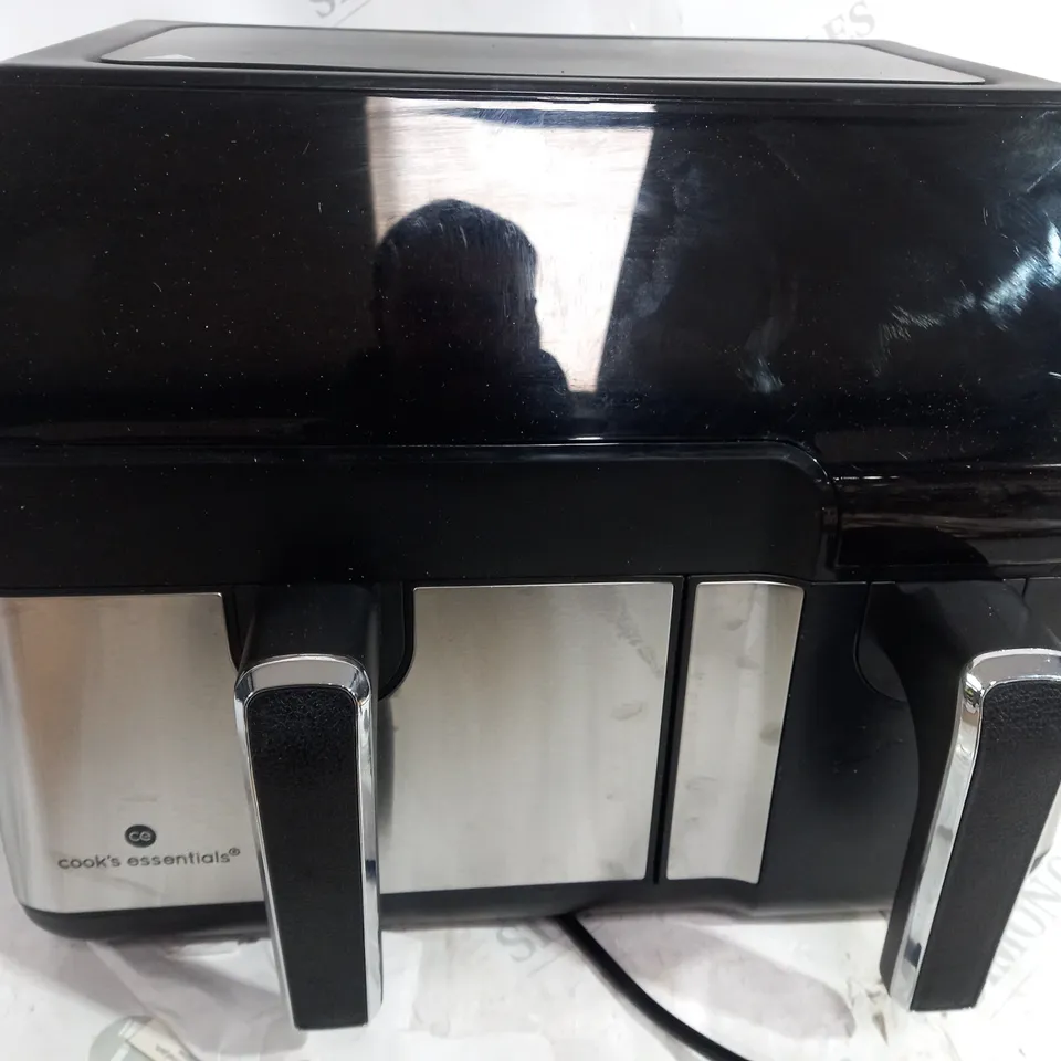 BOXED COOK'S ESSENTIALS 7.7L DUAL AIR FRYER 