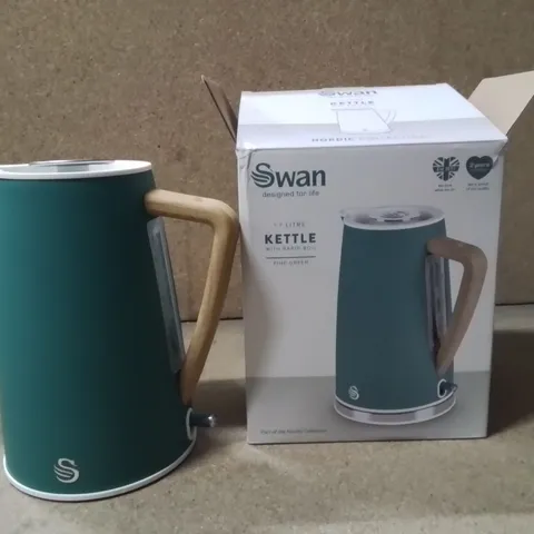 BOXED SWAN 1.7L KETTLE PINE GREEN 