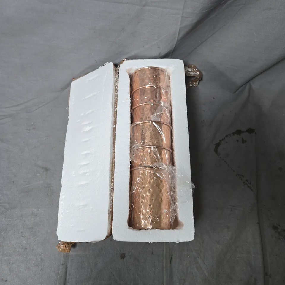 HAMMERED COPPER DECORATIVE CUPS – DECORATIVE OBJECT