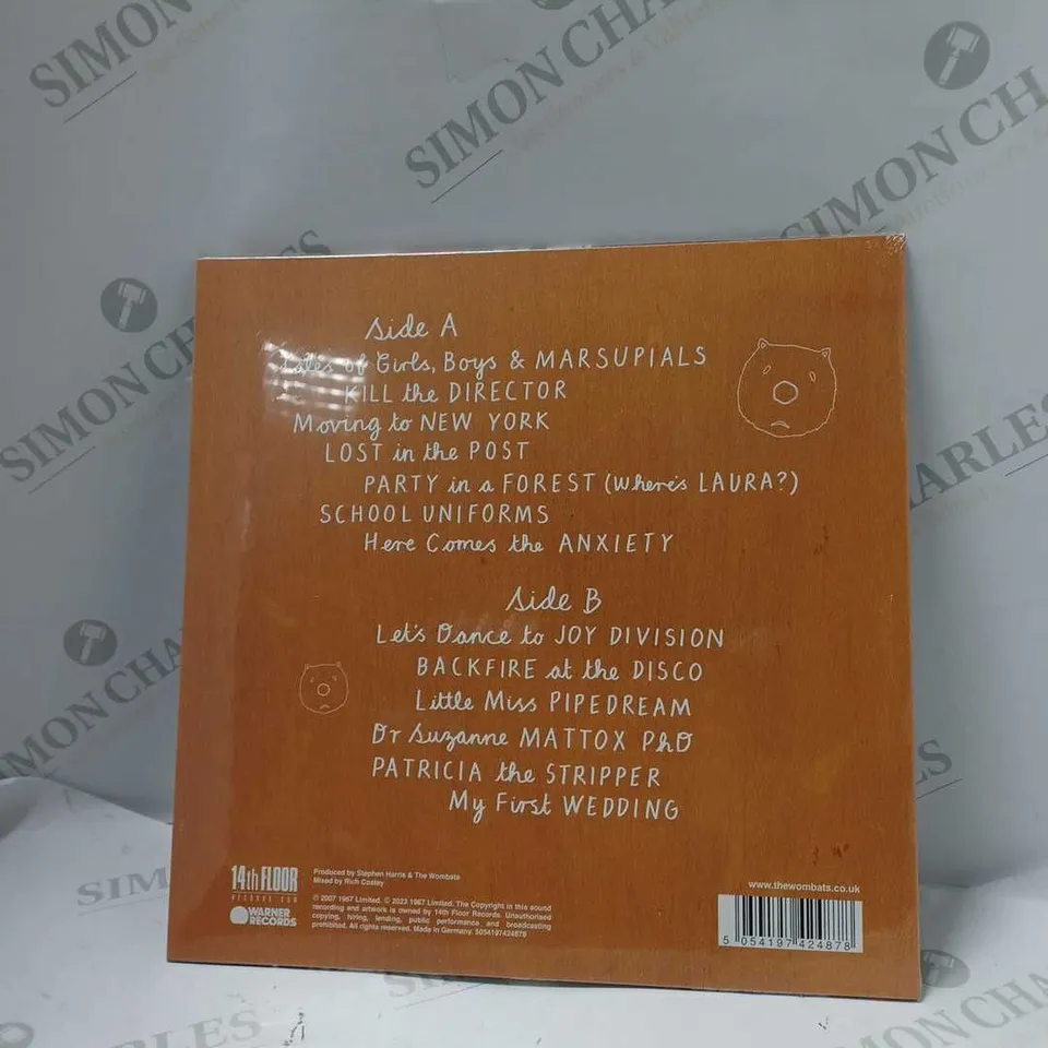 SEALED THE WOMBATS A GUIDE TO LOVE, LOSS & DESPERATION (15TH ANNIVERSARY) VINYL
