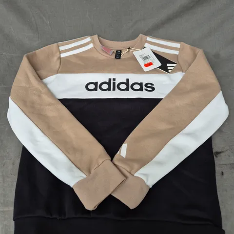 ADIDAS COLOUR-BLOCK SWEATSHIRT – SIZE 9/10 YEARS
