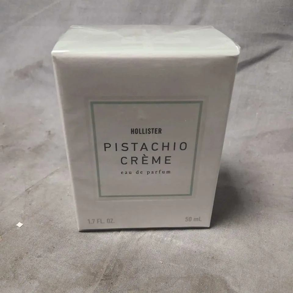 BOXED AND SEALED HOLLISTER PISTACHIO CREME EAU DE PARFUM 50ML